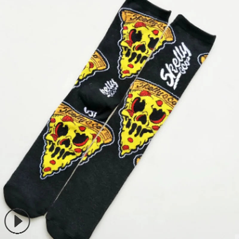 Socks men cartoon Skelly Selest sock men's anime Knee-High Warm Stitching pattern Antiskid Invisible Casual are winter Cotton