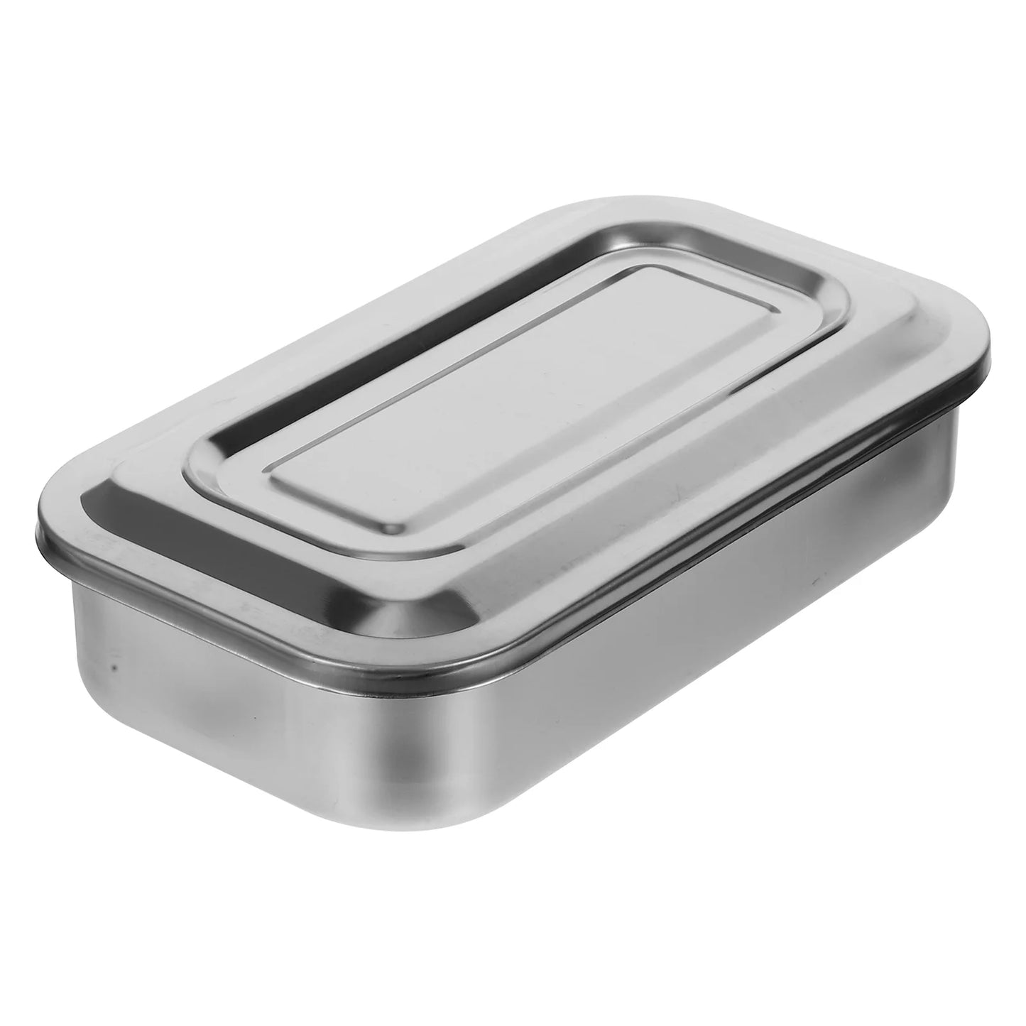 Stainless Steel Disinfection Box Sterilization Tray Dental Tray Surgical Nursing Lid Medical Equipment Steriliser Container