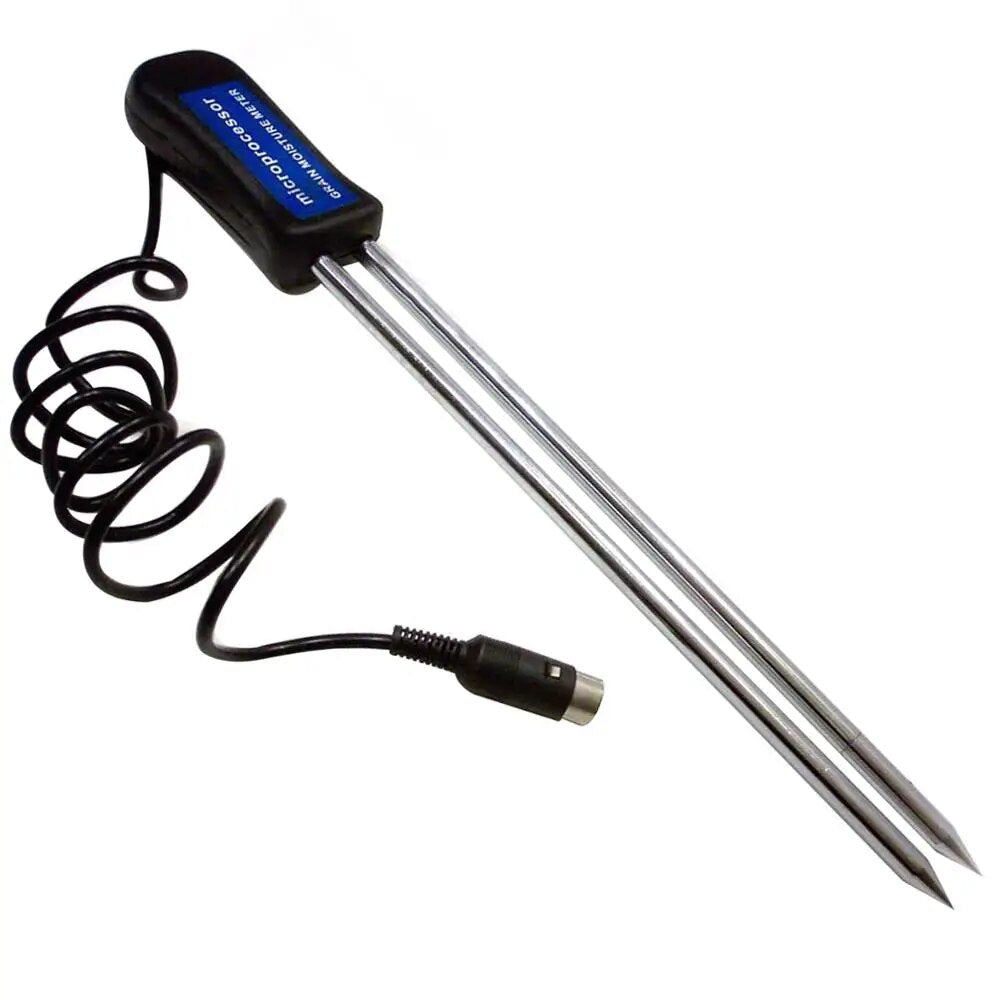 Handheld Digital Grain Temperature 8 ~ 20%  Moisture Meter Tester Rice Corn Wheat + FREE Extra long 2-pin probe
