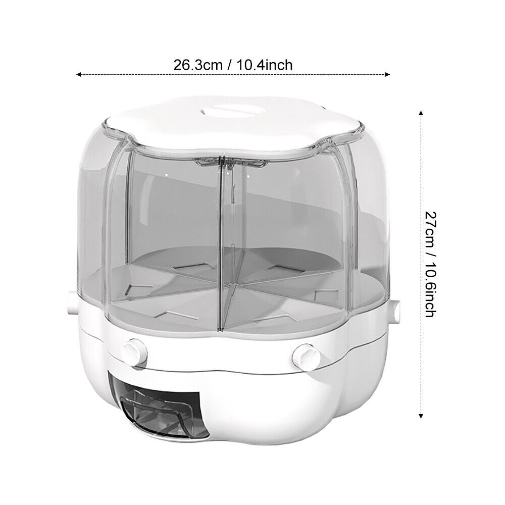 Kitchen Dry Food Sealed Storage Container Grain Box Cereal Dispenser Rice Tank UK