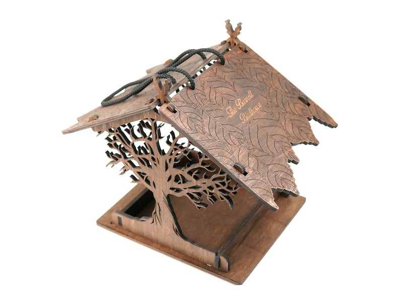 Bird feeders for the outdoors Wooden rustic bird feeder Stand up & hanging birdhouse Hummingbird feeding Handmade pagoda bird house