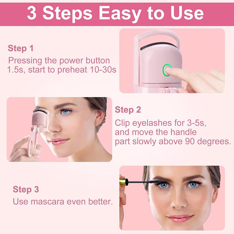 Quick Heating Eyelashes Curler