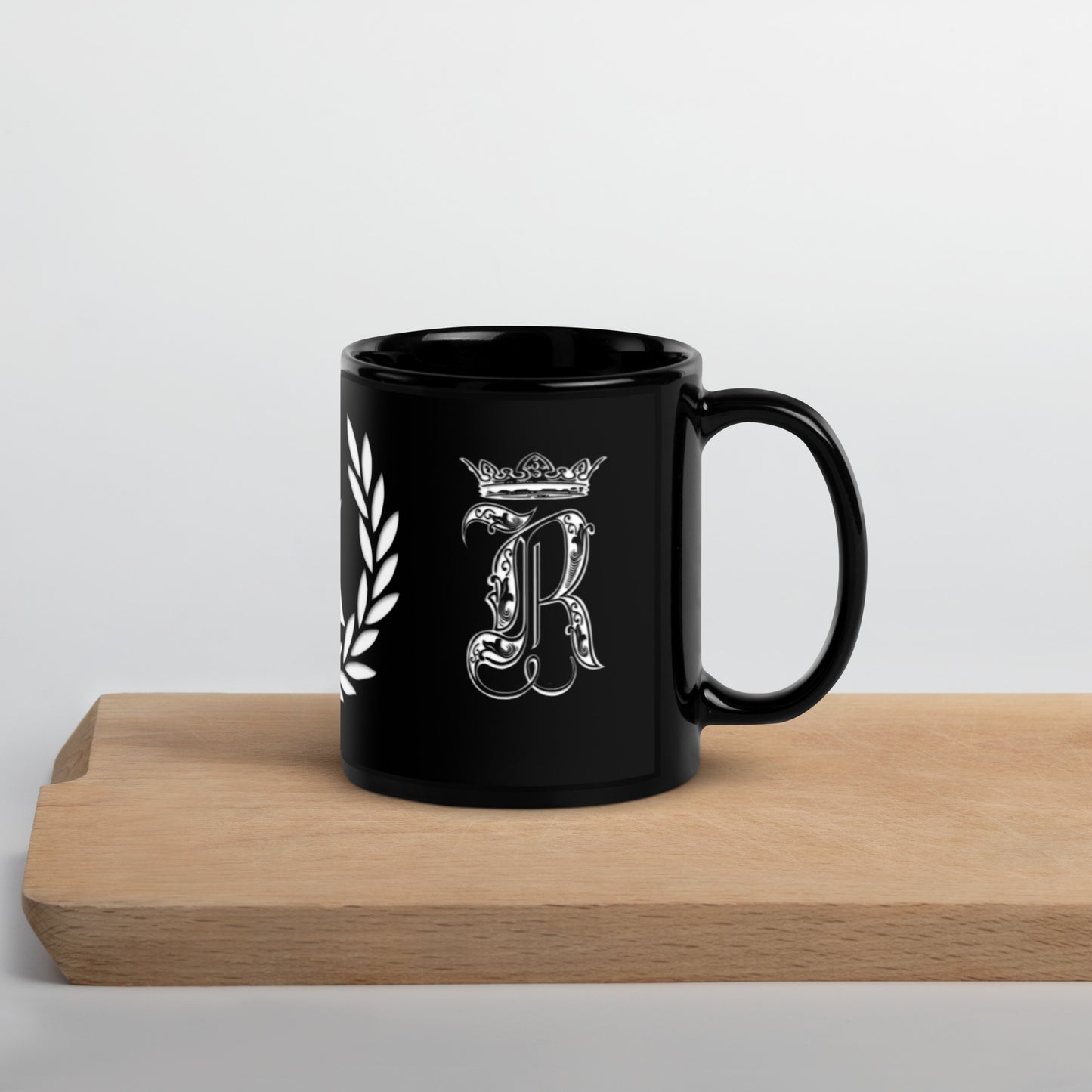 Alpha Black Glossy Mug