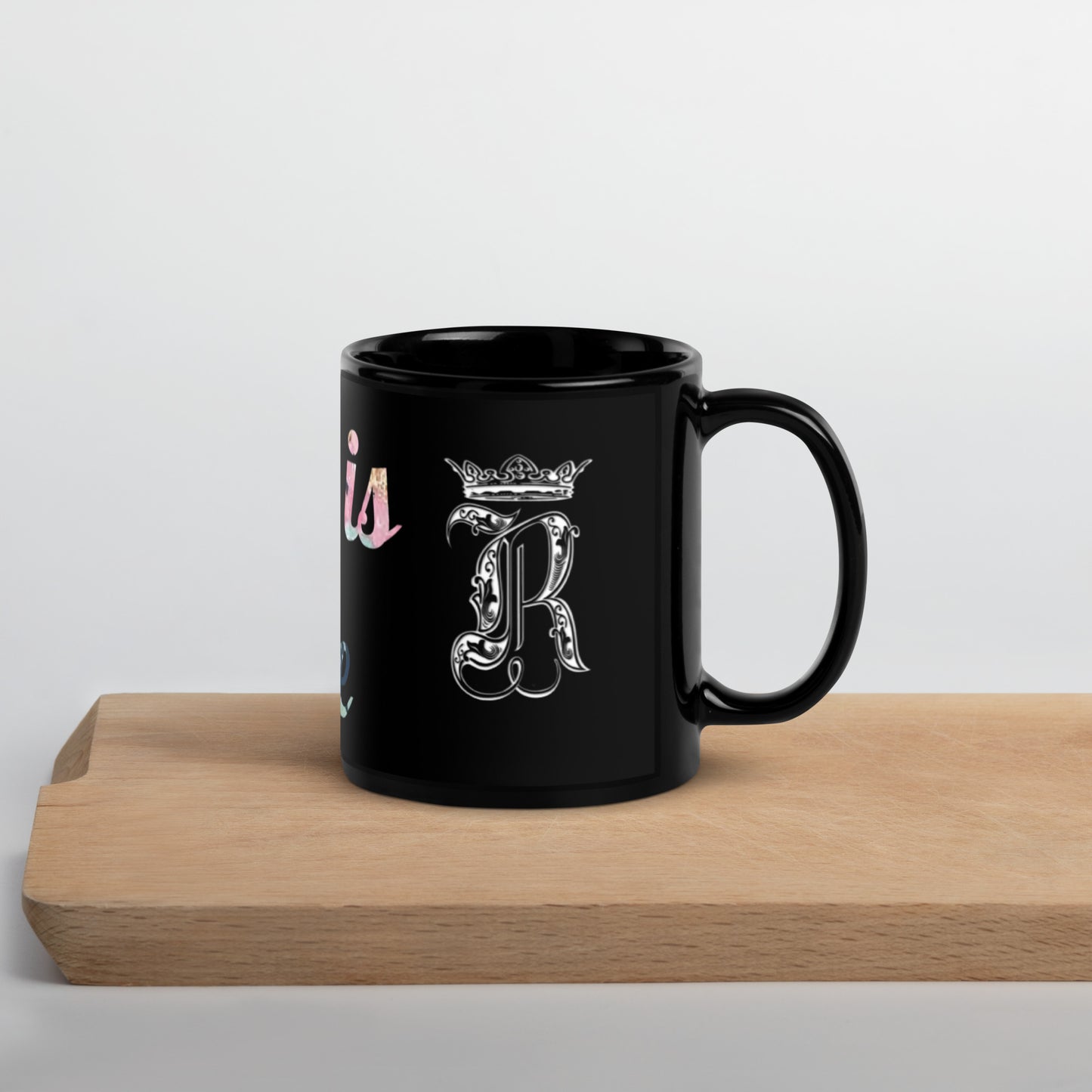 God is Me Black Glossy Mug