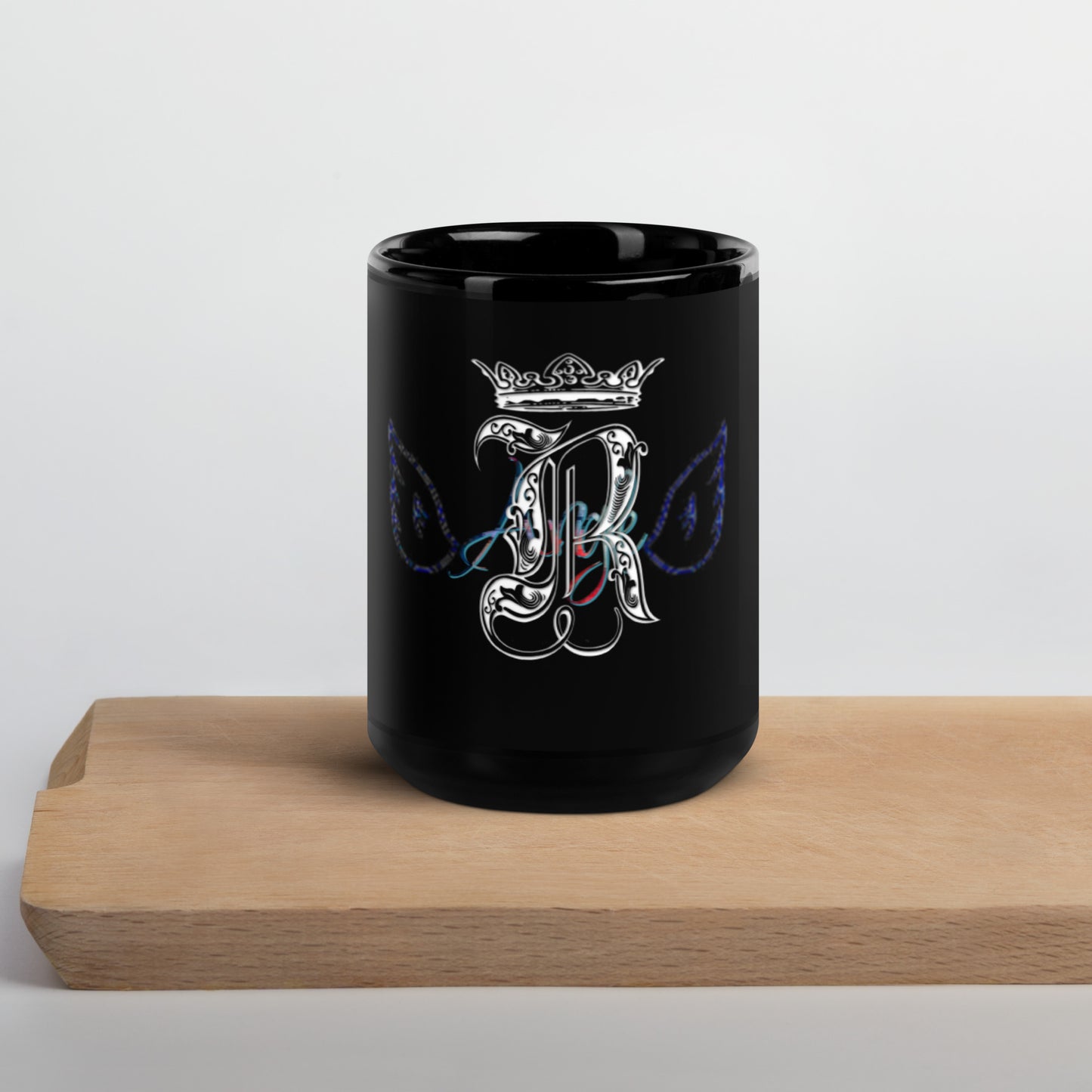 Angle Black Glossy Mug