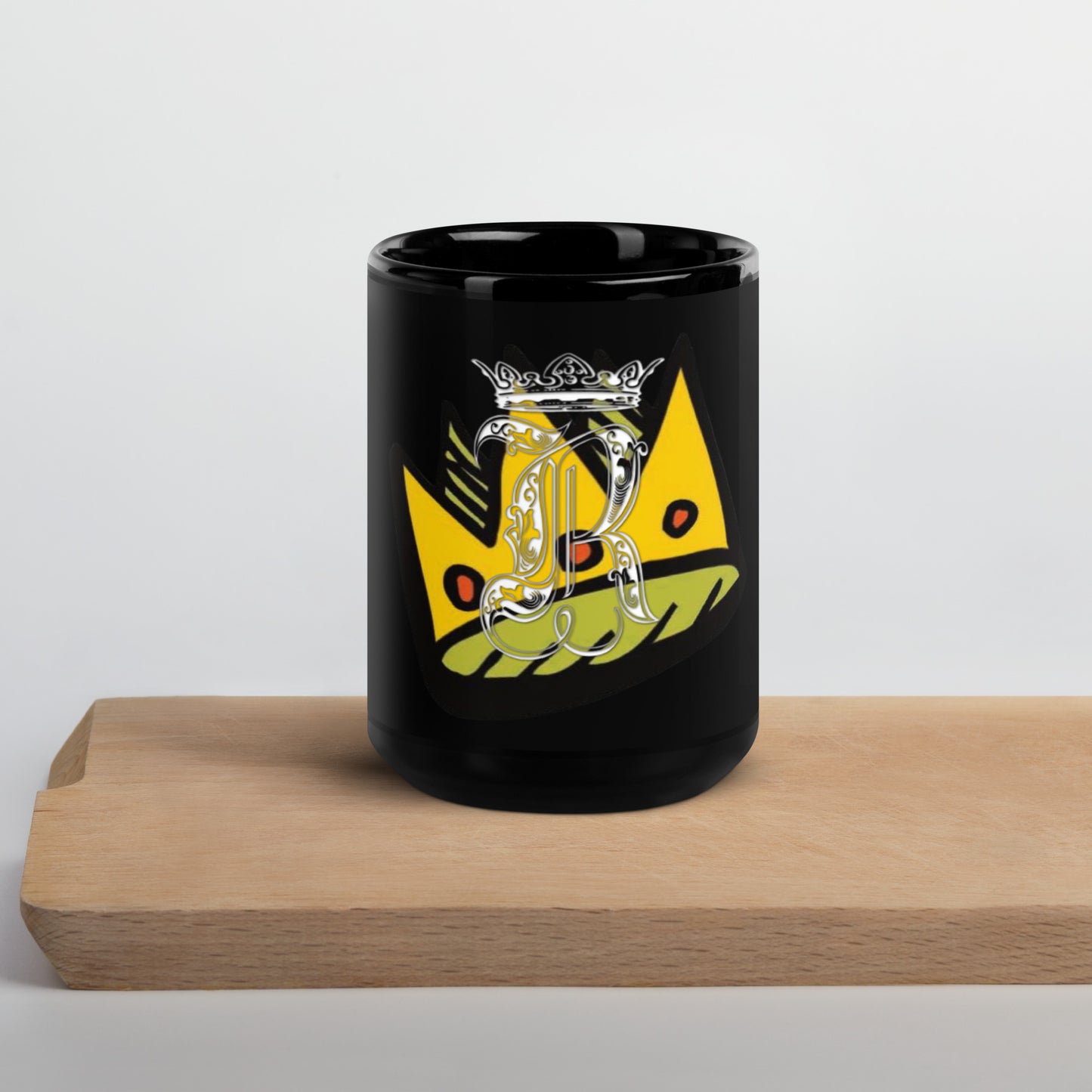 Kid Crown Black Glossy Mug