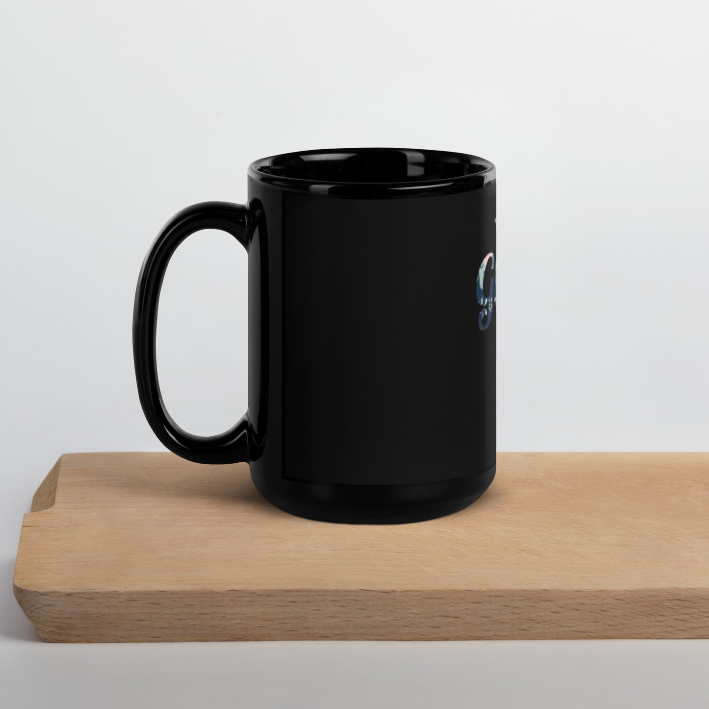 God is Me Black Glossy Mug