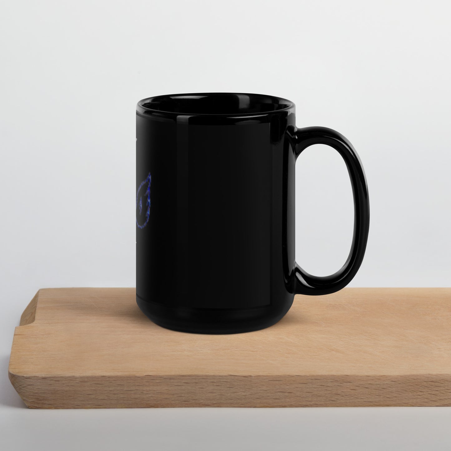 Angle Black Glossy Mug